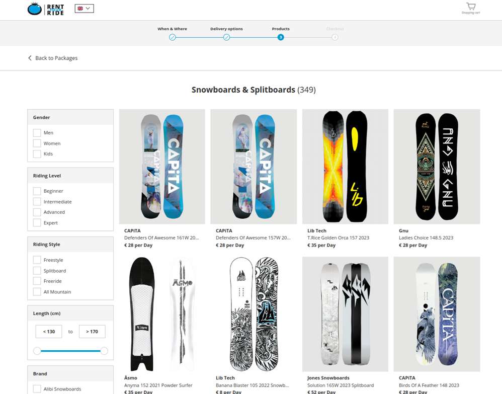 Blue Tomato — Rent Your Ride — rental commerce built for winter sports