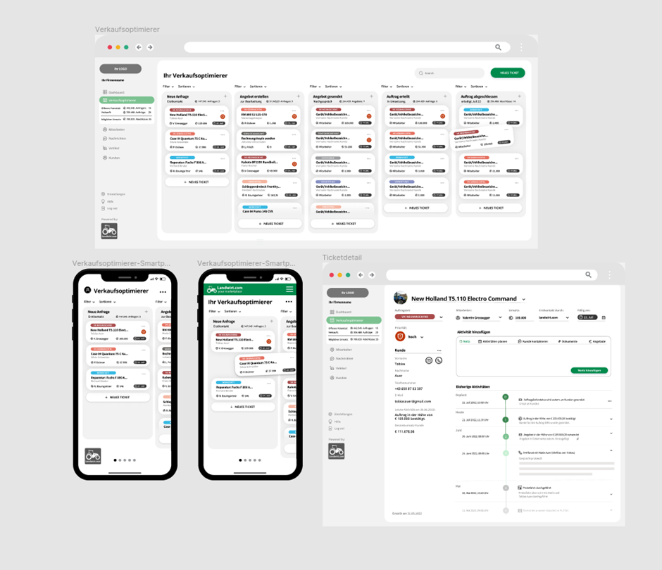 Miriam's first design ideas in Figma