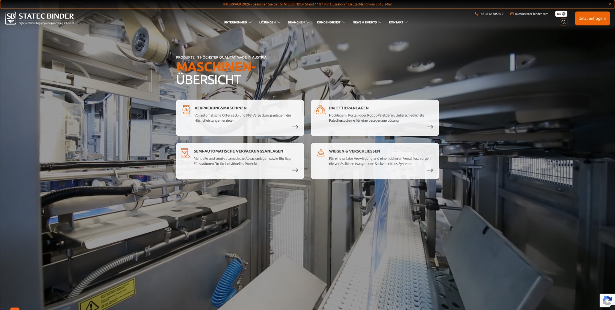 STATEC BINDER — A headless relaunch for STATEC BINDER's industrial product story